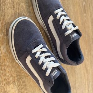 Vans Old Skool Low Top Sneakers, Grey Blue, M7/W8.5